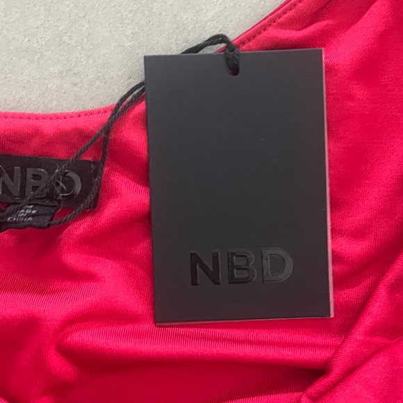 NBD Vibrant Red Backless Dress - Picture 5 of 8